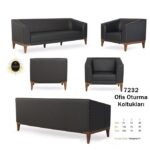 Minimalist bir tasarıma sahip estetik 7232 Ofis Kanepeleri.