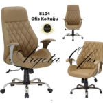 Geniş oturma alanı ve ayarlanabilir kolçakları ile konfor sağlayan modern Ergonomik 8104 Yönetici Koltukları