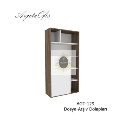 Minimalist tasarımlı ahşap dosya dolabı